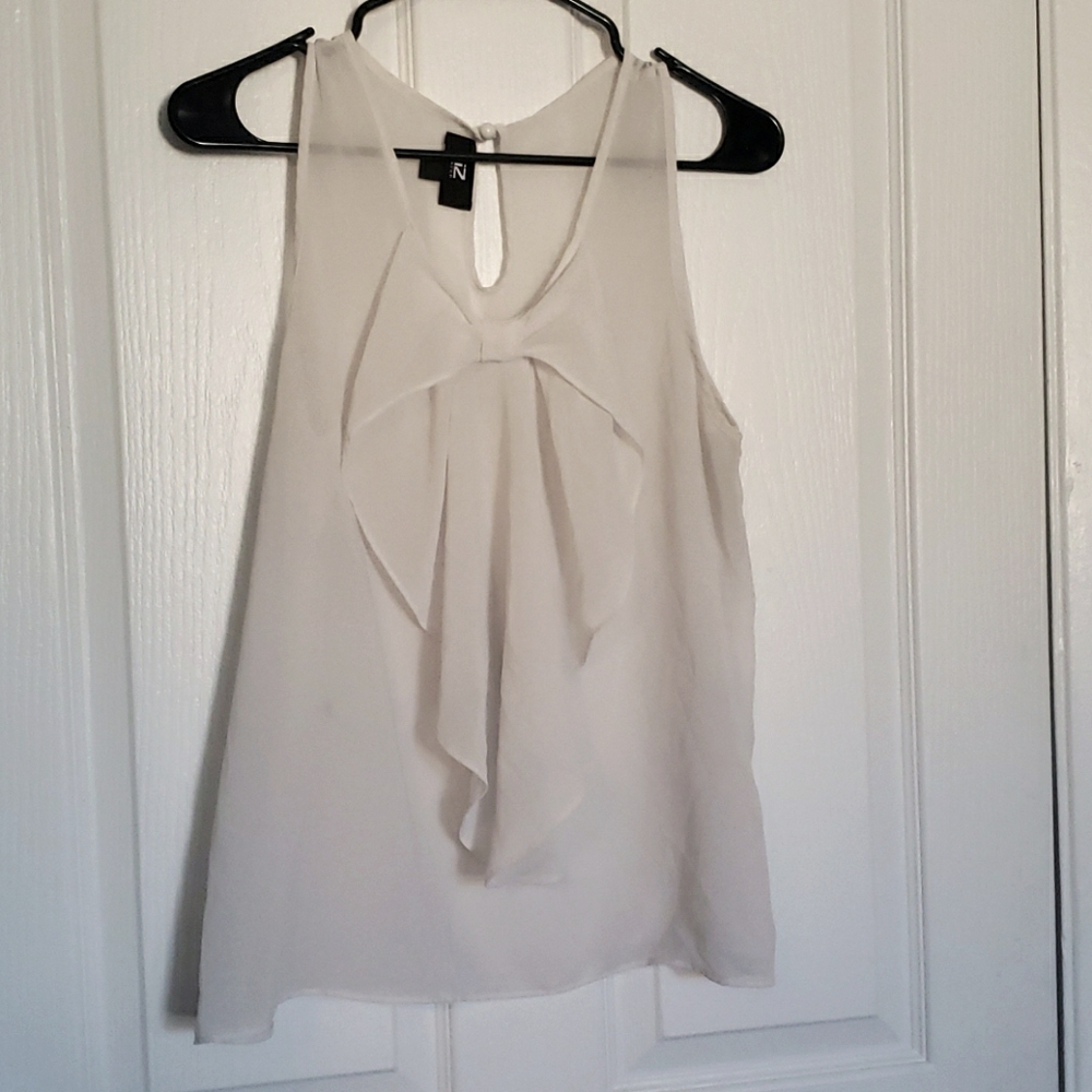 White Bow Blouse